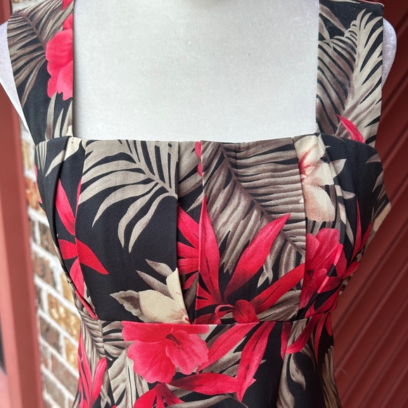 EUC Tropical Floral Midi Dress - Picture 8 of 13